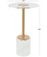Фото #5 товара 16" x 16" x 23" Acrylic Elevated Base and Gold-Tone Stand Accent Table