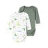 ფოტო #1 პროდუქტის NAME IT Wild Lime Dino Baby Long Sleeve Body 2 Units