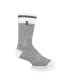 Men's Jeffrey Cream Block Twist Crew Sock