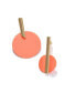 ფოტო #1 პროდუქტის Women's Orange Circular Drop Earrings