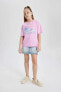 Kız Çocuk T-shirt B5092a8/pn444 Pınk