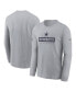 Men's Gray Dallas Cowboys Sideline Performance Long Sleeve T-Shirt Серый, XL - фото #1