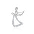Фото #1 товара Silver pendant with zircons Angel AGH677