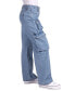 Фото #4 товара Juniors' Cotton High-Rise Utility Cargo Skater Jeans