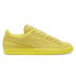 Фото #1 товара Puma Suede Love Marathon Lace Up Mens Yellow Sneakers Casual Shoes 39583003