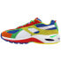 Фото #5 товара Puma Cell Speed Mix Mens White, Yellow Sneakers Casual Shoes 371801-01