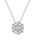 Фото #1 товара Macy's cubic Zirconia Snowflake Pendant Necklace