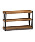 Фото #1 товара Ryegate Natural Live Edge Solid Wood with Metal Media Console Table