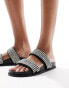 Фото #1 товара schuh Tessie embellished slides in black