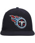 Фото #3 товара Men's Navy Tennessee Titans Logo II Snapback Hat