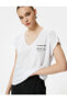 Футболка Koton White Tee 4SAK50174EK