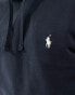 Polo Ralph Lauren icon logo loopback terry hoodie in faded black