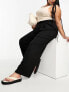 ASOS DESIGN Curve wide leg trouser in black 44 - фото #10