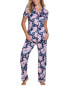 Фото #1 товара Cosabella Bella Printed Top Pant Pajama Set Women's