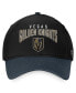 Фото #2 товара Men's Black, Charcoal Vegas Golden Knights Fundamental 2-Tone Flex Hat