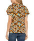 ფოტო #2 პროდუქტის Women's Flutter-Sleeve V-Neck Top