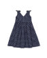 Фото #5 товара Little Girls Sleeveless Bow Shoulder Swing Dress in Linen