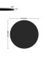 24" Inch Round Tempered Glass Table Top Black Glass 3/ 8" Thick Beveled Polished Edge