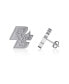 ფოტო #1 პროდუქტის Women's Boston College Eagles Team Logo Silver Post Earrings