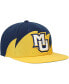 Men's Gold, Navy Marquette Golden Eagles Sharktooth Snapback Hat