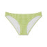 Juniors' Textured Cheeky Bikini Bottom - Xhilaration™ Lime Stripe size Large