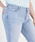 Фото #6 товара Plus Size Mid-Rise Girlfriend Jeans, Created for Macy's