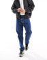 Weekday Barrel relaxed fit tapered leg jeans in nobel blue