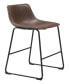 Фото #7 товара 39" each, Set of 2 Steel, Polyurethane Smart Bar Chair