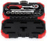 Фото #3 товара Gedore Red Socket Set, 24 Pieces, with Reversible Ratchet, Ratchet, Socket and Spark Plug Insert, 1/2 Inch