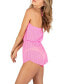 Juniors' Crocheted Tube Cover-Up Romper