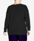 Фото #2 товара Plus Size Primrose V-neck Sweater