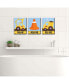 Фото #2 товара Construction Truck - Wall Art - 7.5 x 10 in - Set of 3 Signs - Wash Brush Flush