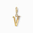 Фото #1 товара Thomas Sabo Charm-Anhänger Buchstabe V gold 1628-414-39