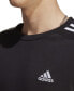 Футболка с графическим логотипом adidas Essentials 3-Stripes для мужчин, регулярного и большого размера Black / Wht, 2XL - фото #3