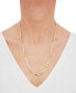 ფოტო #2 პროდუქტის Valentina Link 22" Chain Necklace in 14k Gold-Plated Sterling Silver or Sterling Silver