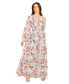 ფოტო #1 პროდუქტის Women's Long Sleeve Print Dress