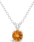 ფოტო #2 პროდუქტის Gemstone Pendant Necklace in Sterling Silver