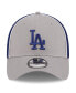 Фото #2 товара Men's Gray Los Angeles Dodgers Pipe 39THIRTY Flex Hat