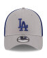 ფოტო #2 პროდუქტის Men's Gray Los Angeles Dodgers Pipe 39THIRTY Flex Hat