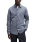 Men's Melange Slim-Fit Casual Shirt