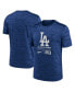 Men's Royal Los Angeles Dodgers Large Logo Velocity T-Shirt Синий, M - фото #1