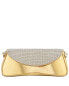 Фото #1 товара Crystal Flap Mirror Metallic Patent Clutch Bag