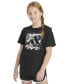 Фото #6 товара Футболка для малышей Adidas Big Girls Short-Sleeve Cotton Logo Graphic