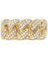 ფოტო #2 პროდუქტის Men's Diamond Chain Link Ring (1/2 ct. t.w.) in 10k White Gold (Also in Yellow Gold)