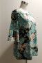 Фото #2 товара Блузка Charter Club Женская с короткими рукавами Bell Sleeve Floral Blue Multi PL