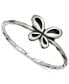 ფოტო #1 პროდუქტის Butterfly Oxidized Twist Band Ring in Sterling Silver, Created for Macy's