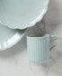 French Perle Solid 4 Piece Mug Set, Service for 4