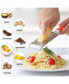 Professional Stainless Steel Flat Handheld Cheese Grater (Orange)