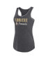 ფოტო #3 პროდუქტის Women's Heather Charcoal Florida State Seminoles Fuel Racerback Tank Top