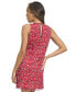 ფოტო #2 პროდუქტის Petite Printed Jewel-Neck Sleeveless Shift Dress